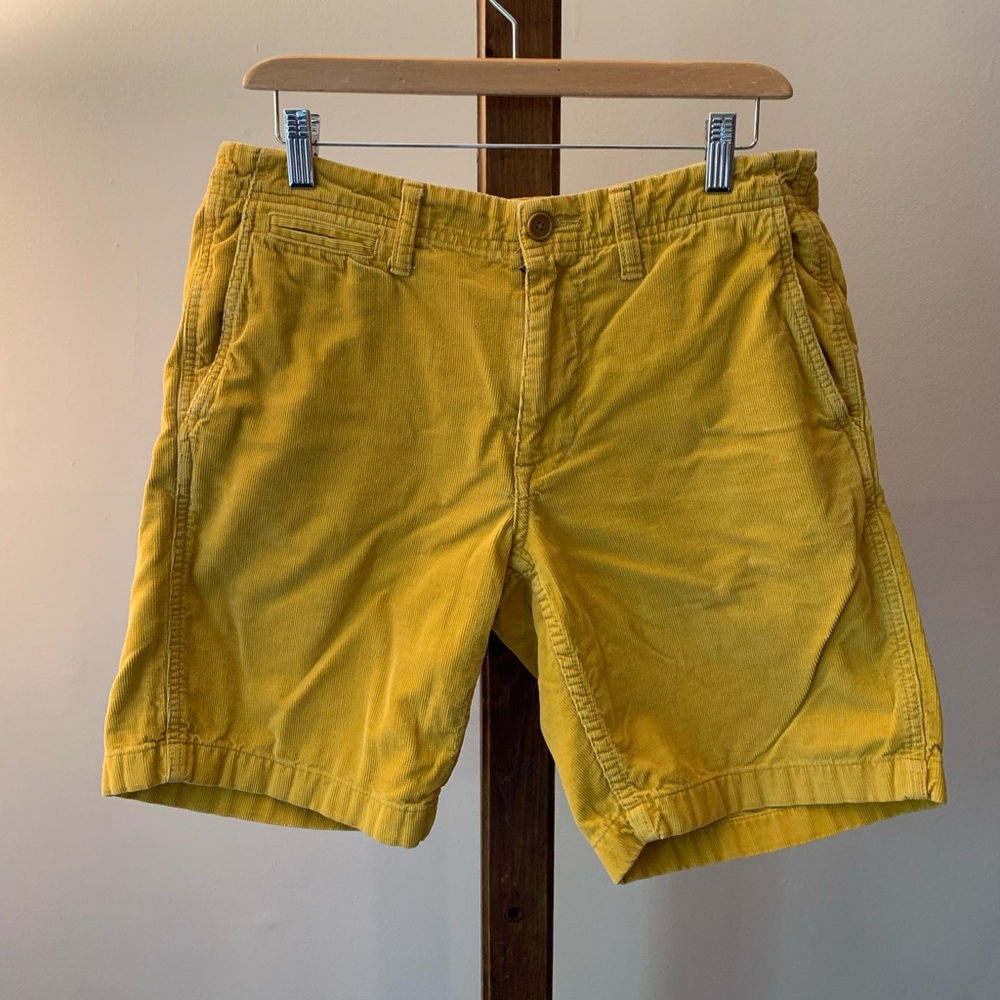 J. CREW | Mustard Corduroy Shorts | Size 31”